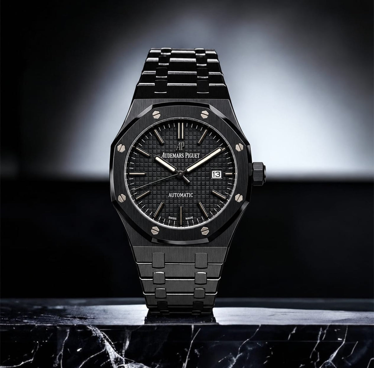 Audemars Piguet Watch Raised Square-Grid Dial - 