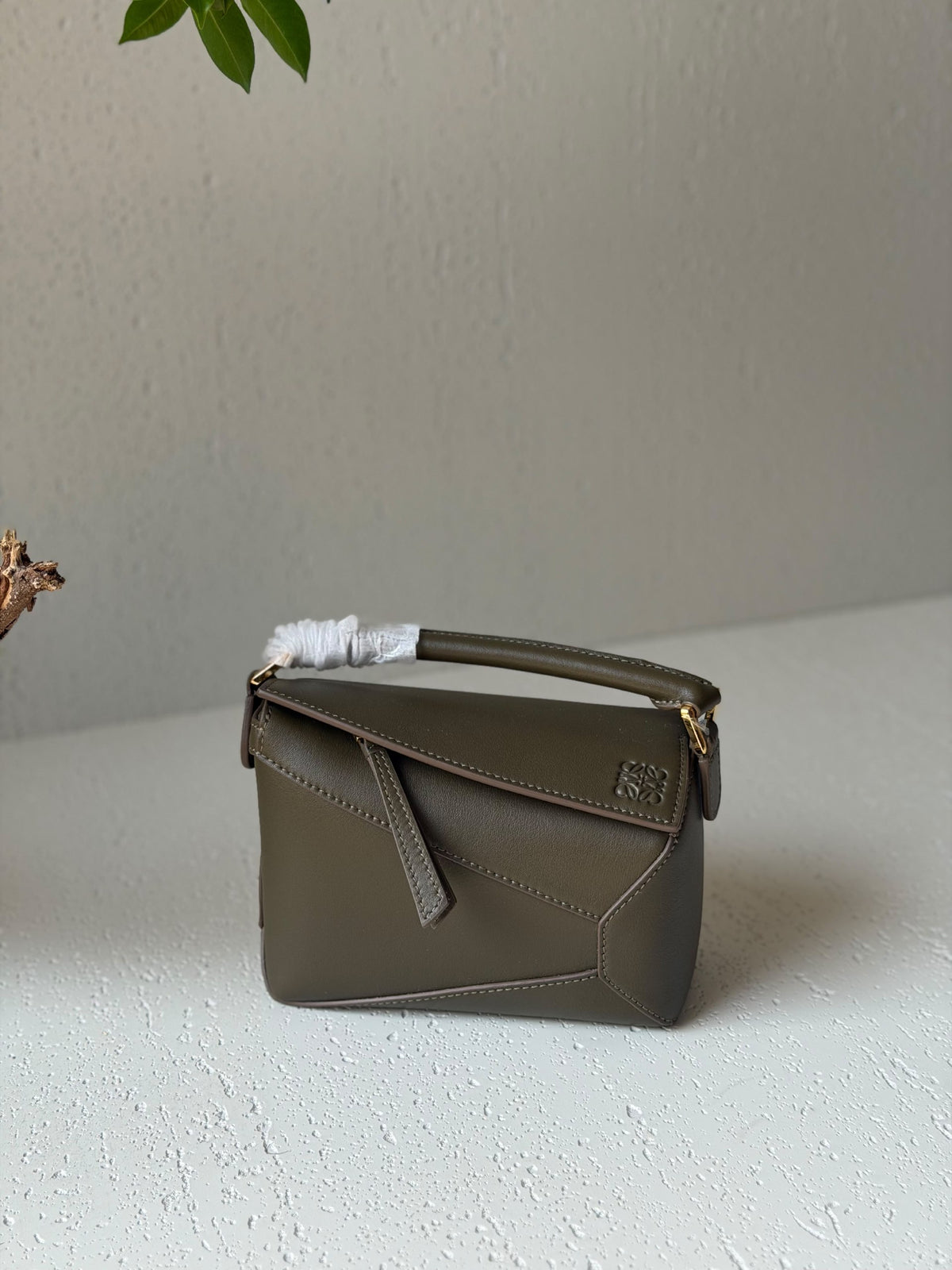 Loewe Mini Puzzle Handbag - Green, Black, Burgundy, Brown, Beige, White