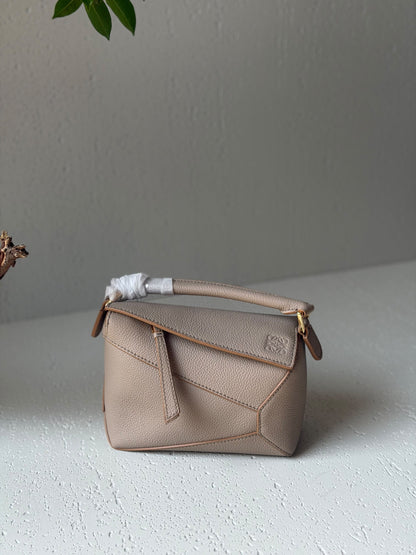 Loewe Mini Puzzle Handbag - Green, Black, Burgundy, Brown, Beige, White