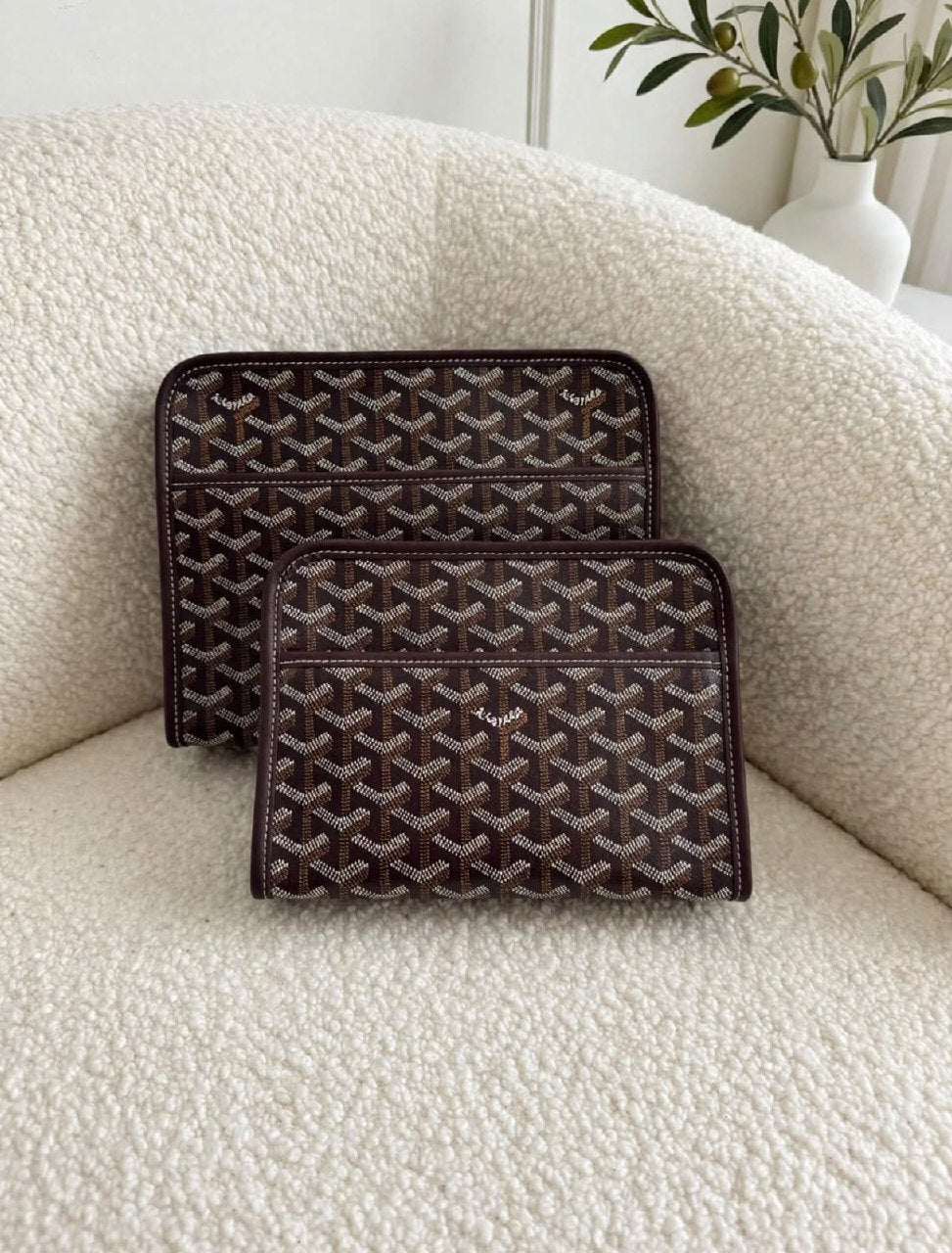 Goyard Clutch - Dark Brown