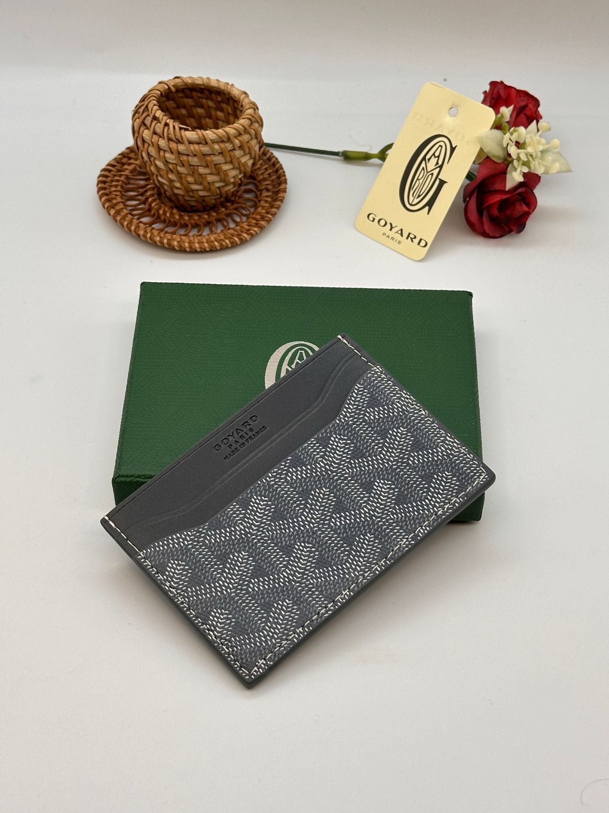 Goyard Card Holder - Grey