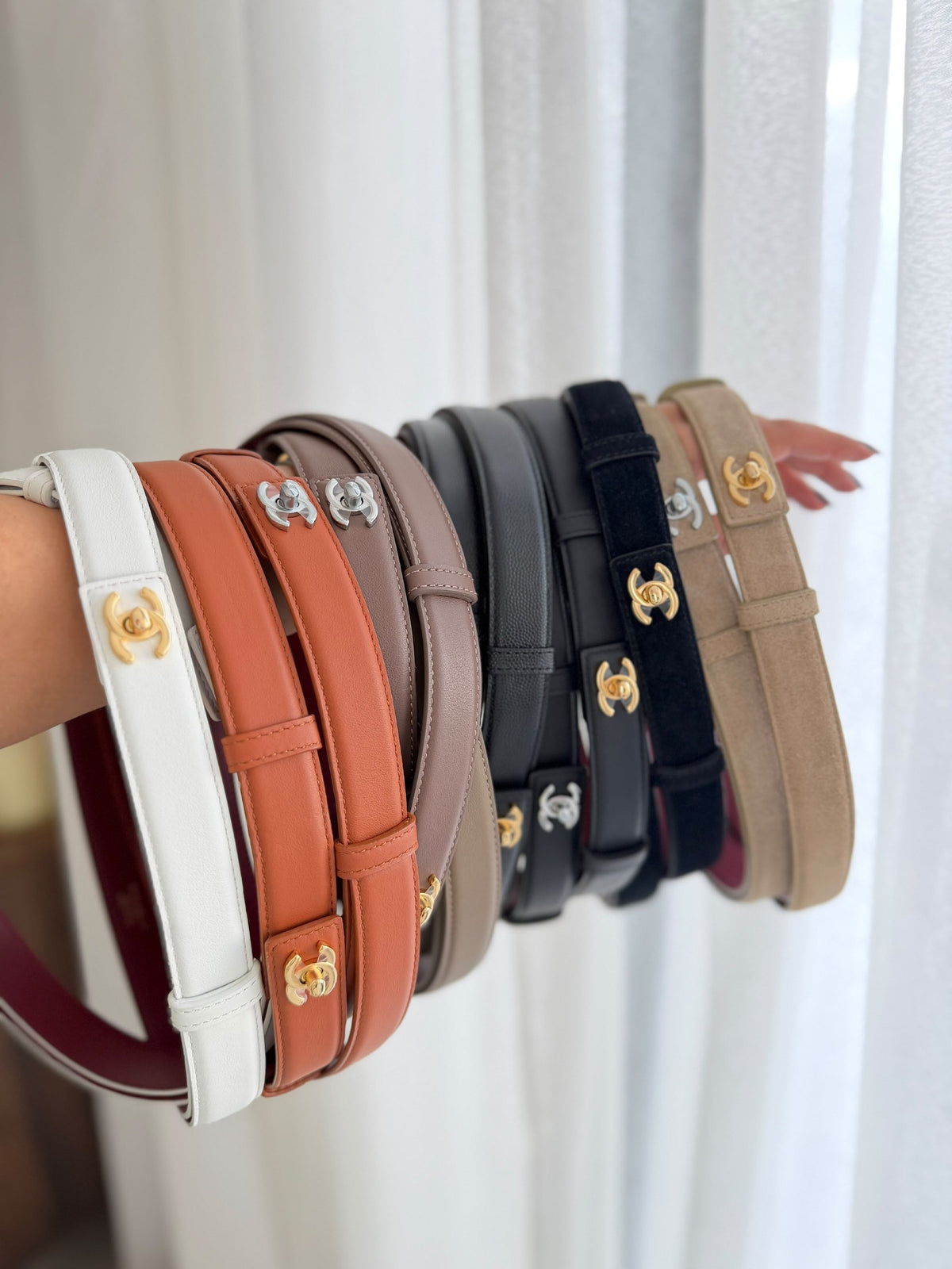 Chanel Belt - Black Suede