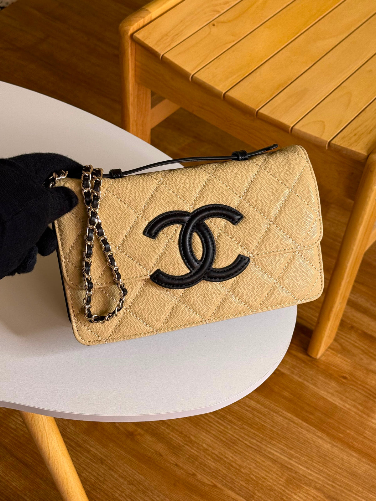 Chanel Shoulder Bag - Beige