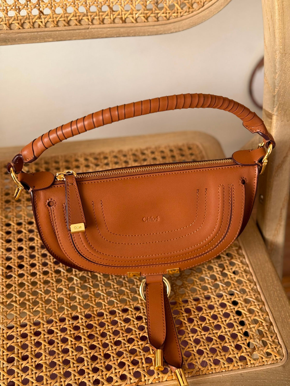 Chloé Shoulder Bag - Brown Cognac