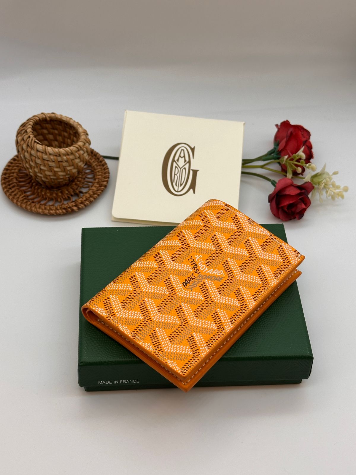 Goyard Wallet - Orange