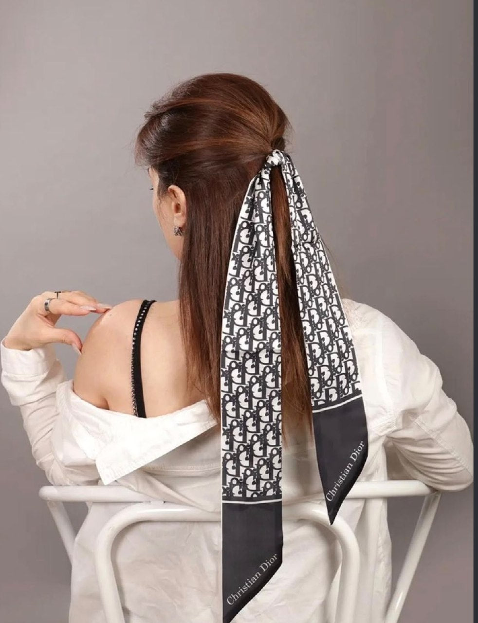 Dior Scarf - Black Monogram