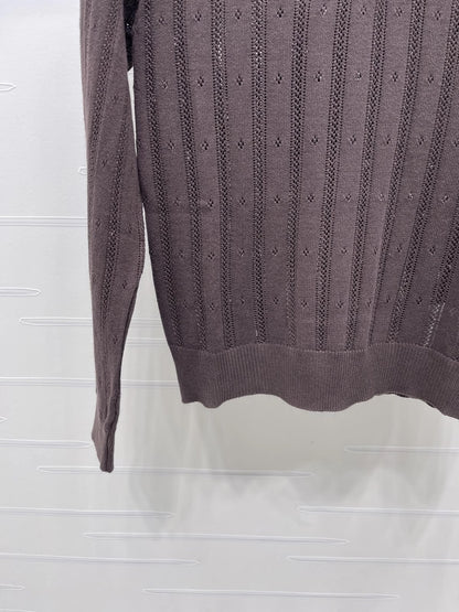Miu Miu Polo Sweater - Brown