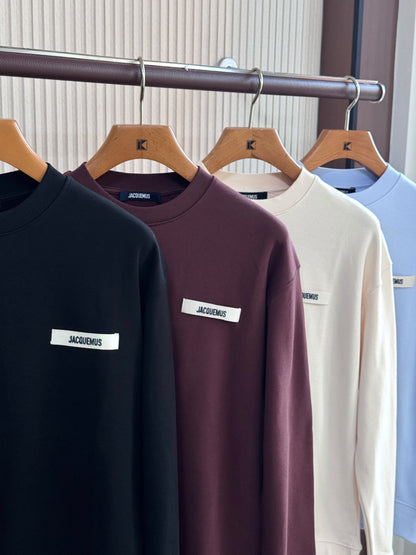 Jacquemus Sweatshirt - Black, Burgundy, White, Light Blue