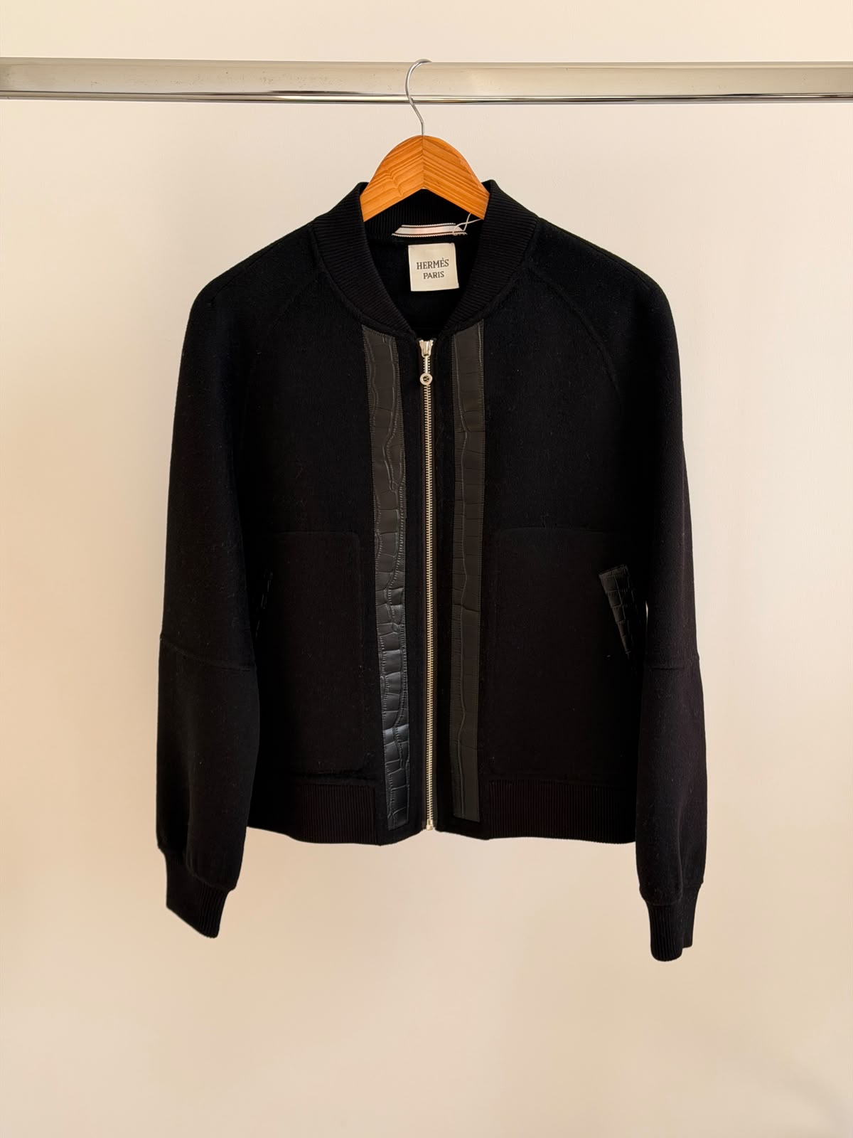 Hermès Bomber Jacket - Black Embossed