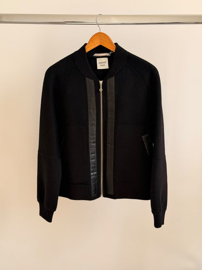 Hermès Bomber Jacket - Black Embossed