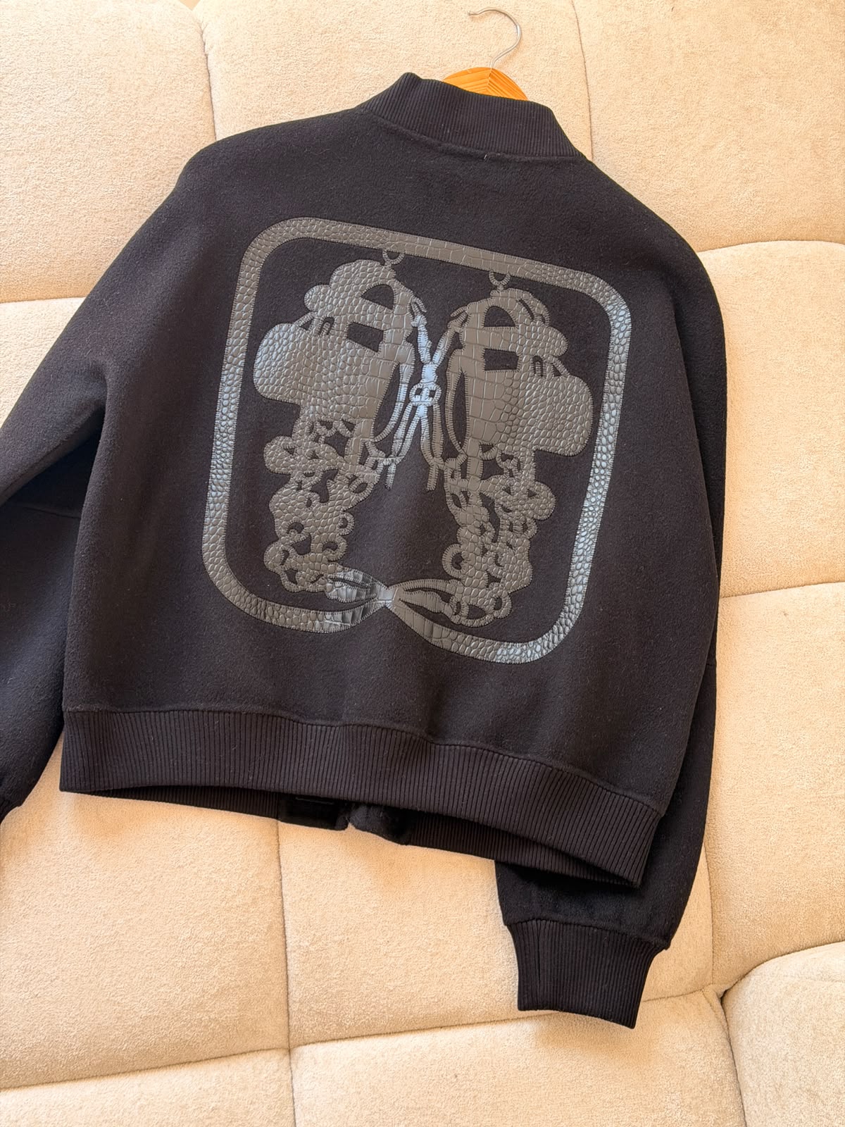 Hermès Bomber Jacket - Black Embossed