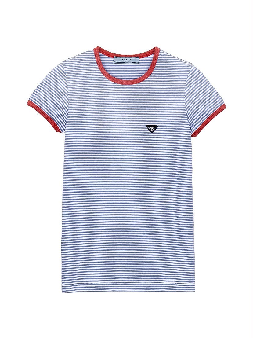 Prada Striped T-Shirt - Blue