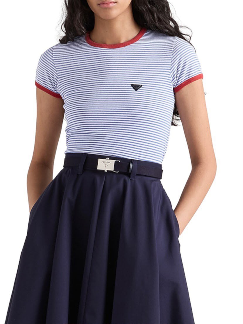 Prada Striped T-Shirt - Blue