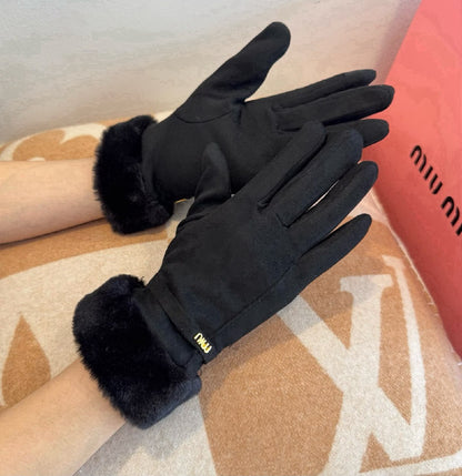 Miu Miu Gloves - Black