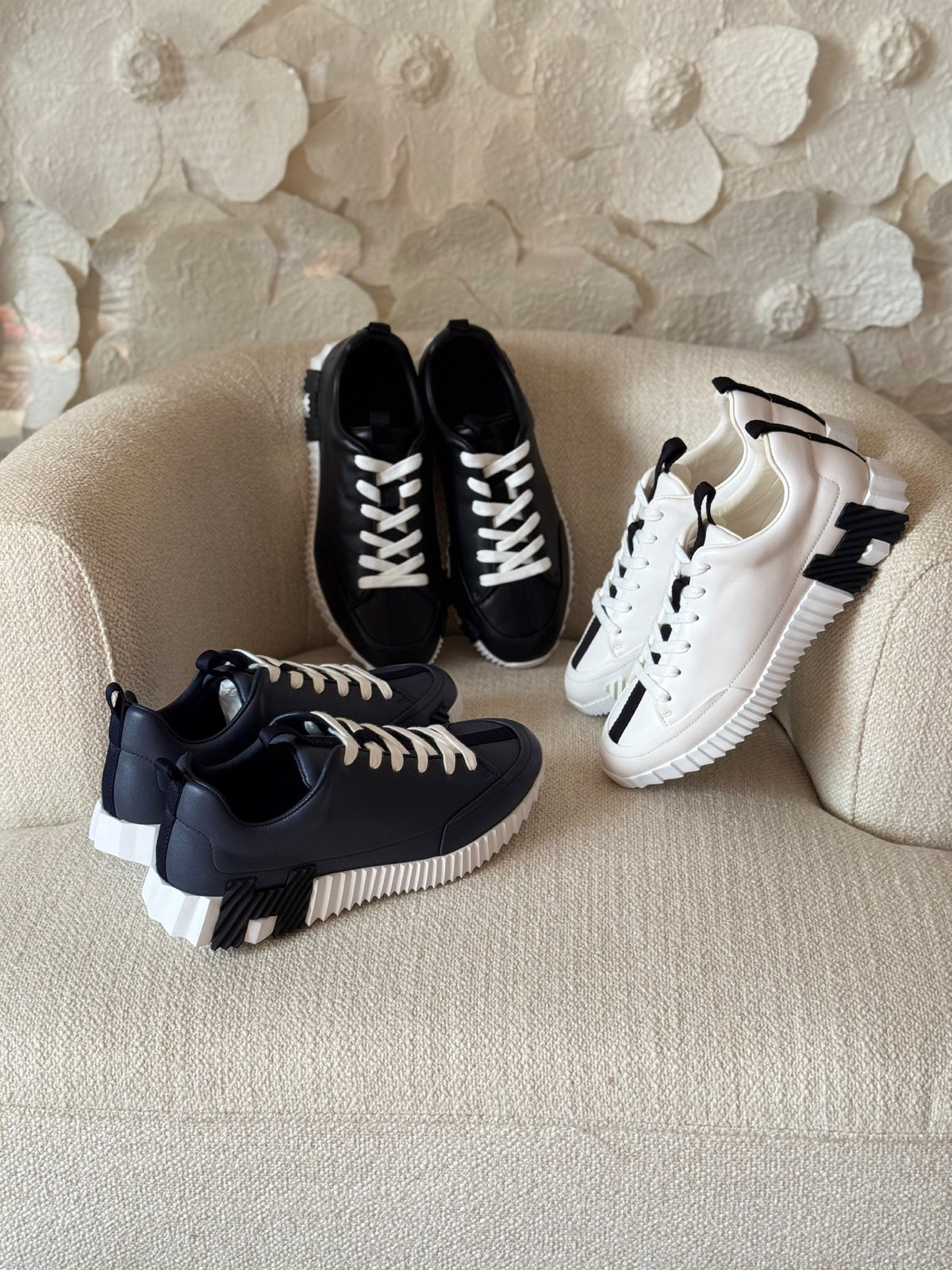 Hermes Sneakers - Navy, Black