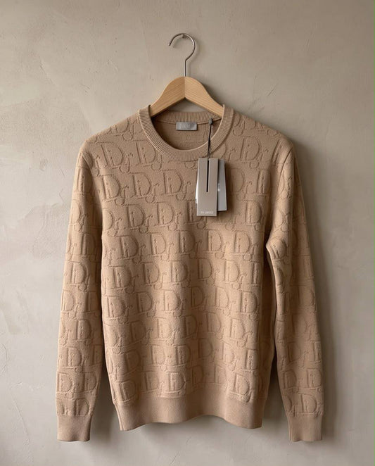 Dior Sweater - Beige Monogram
