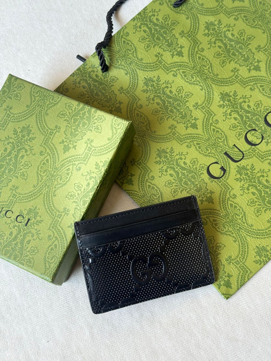 Gucci Dotted Card Holder - Black