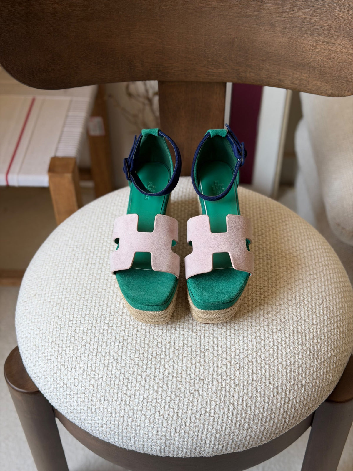 Hermes Heels - Green, Orange, Red