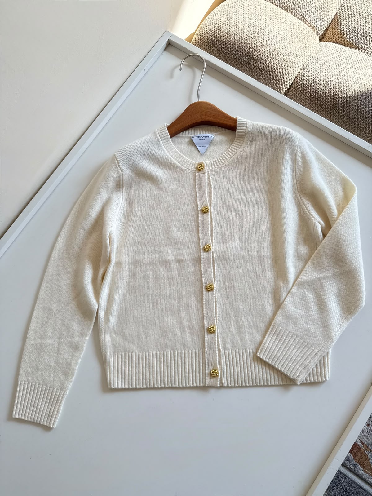 Bottega Veneta Cardigan - White