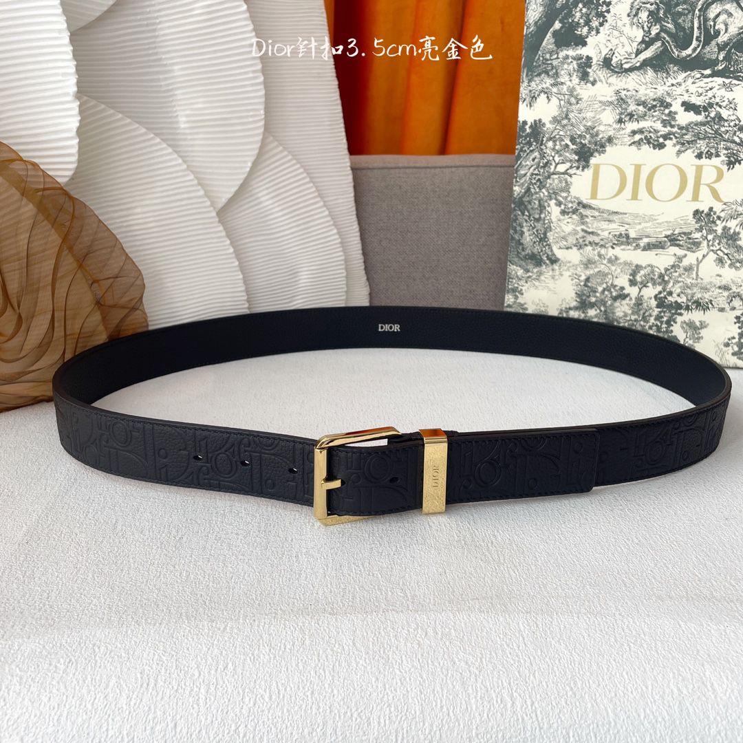 Dior Belt - Black Embossed