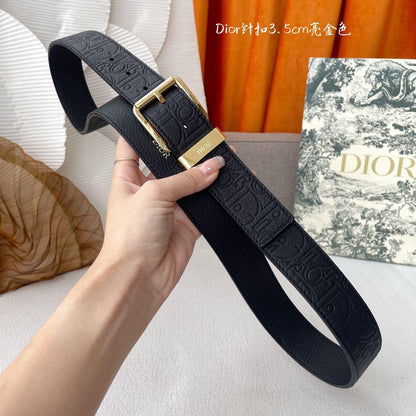 Dior Belt - Black Embossed