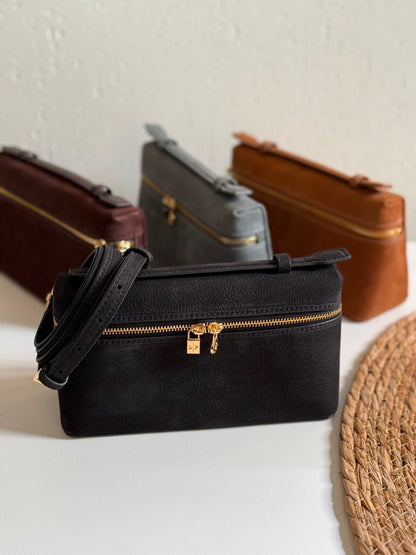 Loro Piana Shoulder Bag - Black, Grey, Brown, Orange