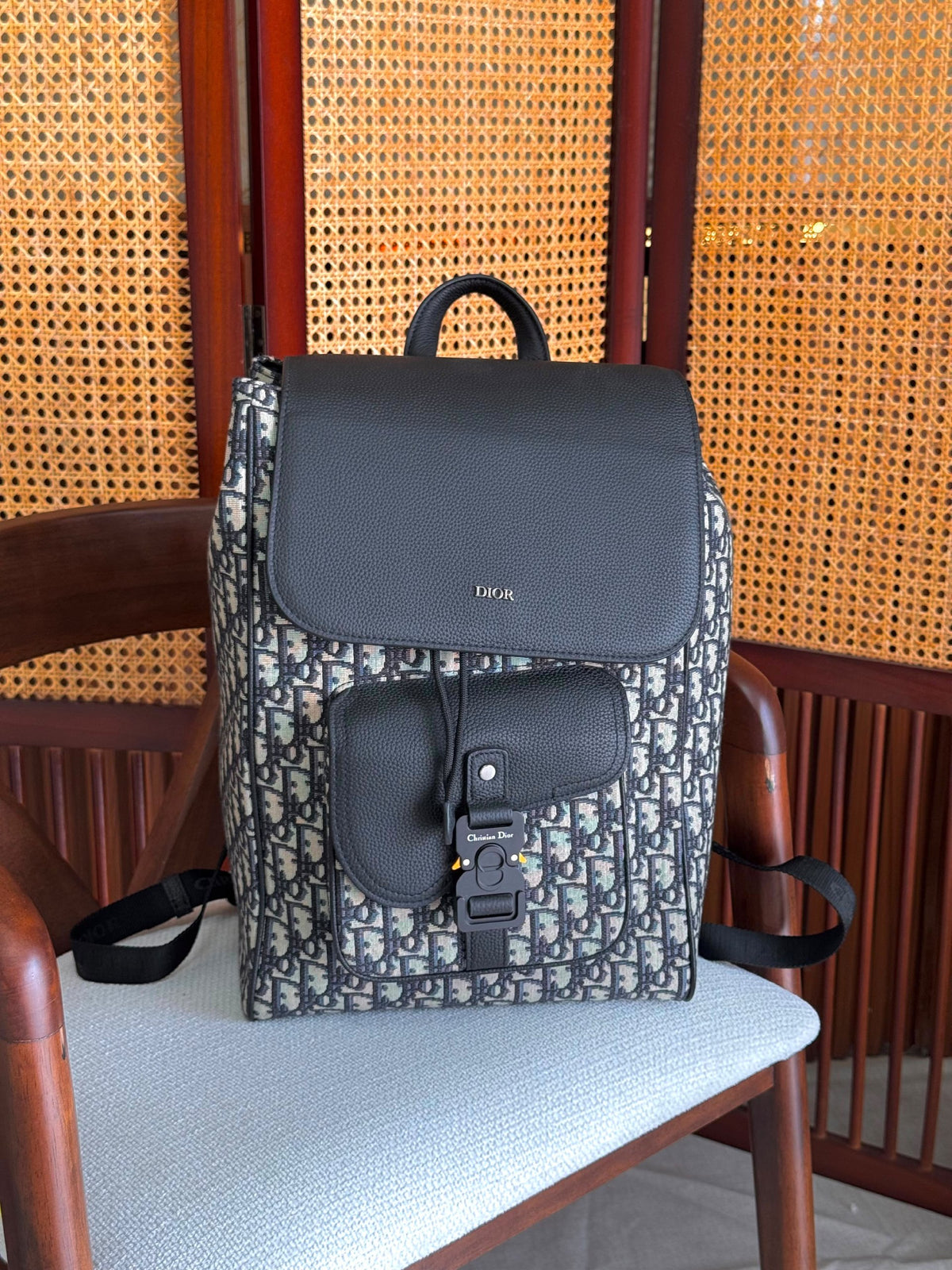 Dior Backpack - Grey & Beige