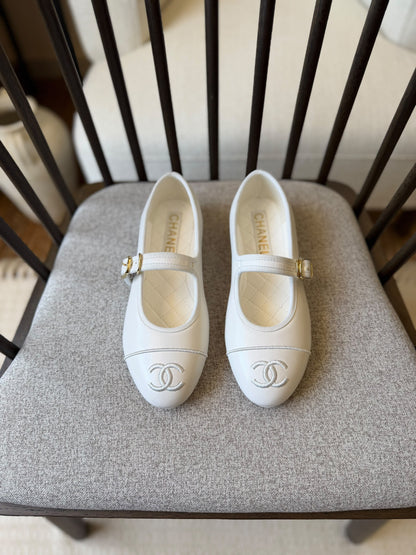 Chanel Slippers - White