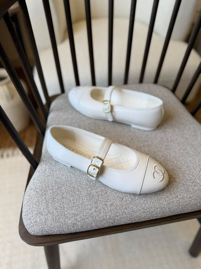 Chanel Slippers - White