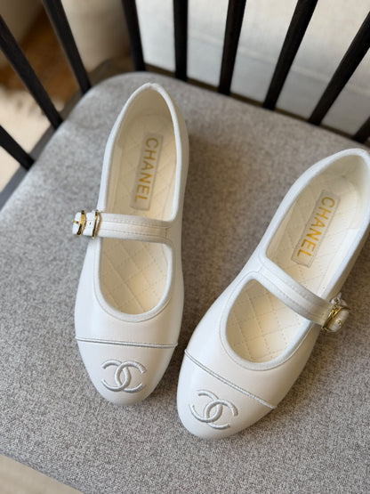 Chanel Slippers - White