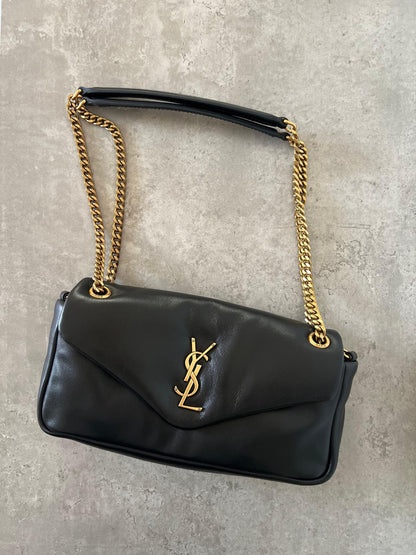 YSL Shoulder Bag - Brown, Black, White, Burgundy