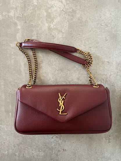 YSL Shoulder Bag - Brown, Black, White, Burgundy