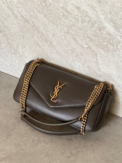 YSL Shoulder Bag - Brown, Black, White, Burgundy