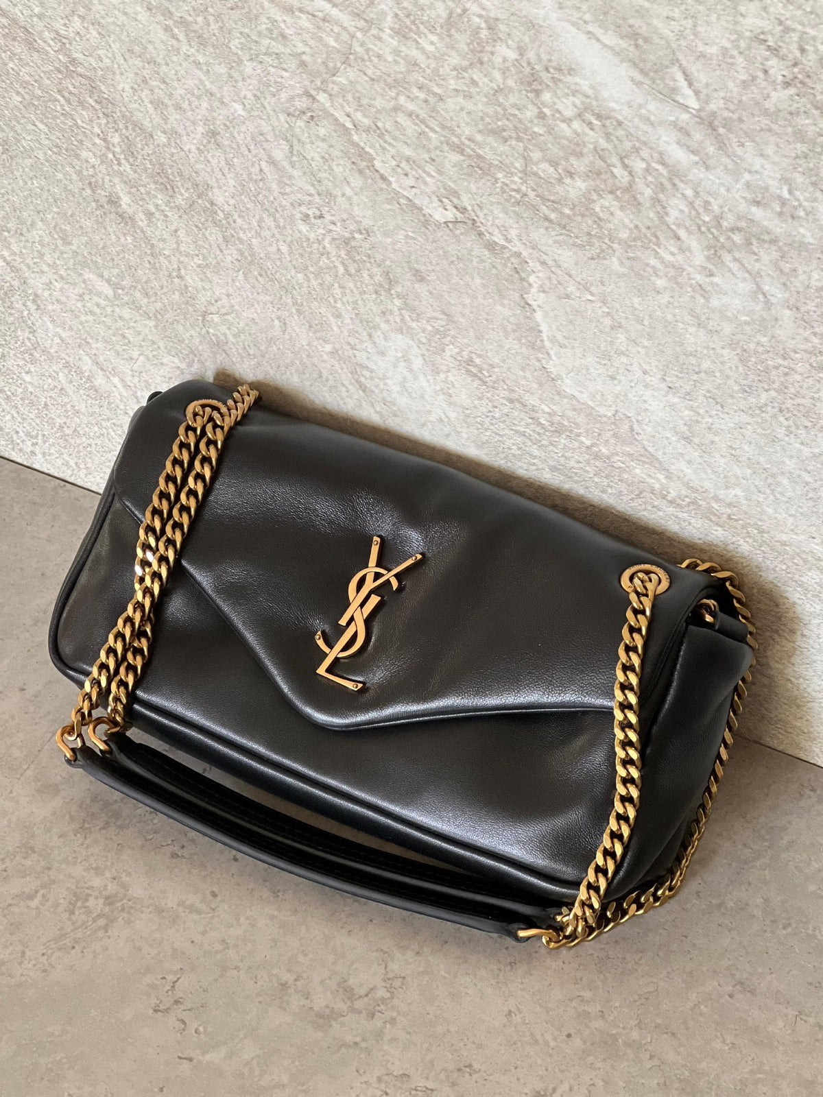 YSL Shoulder Bag - Brown, Black, White, Burgundy
