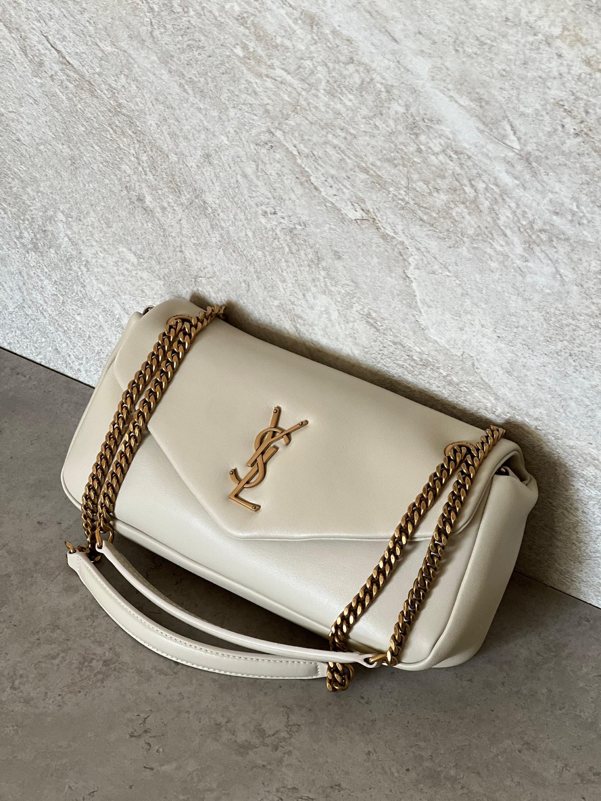 YSL Shoulder Bag - Brown, Black, White, Burgundy