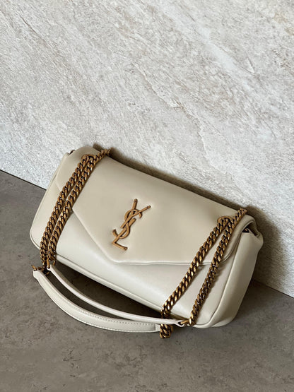 YSL Shoulder Bag - Brown, Black, White, Burgundy