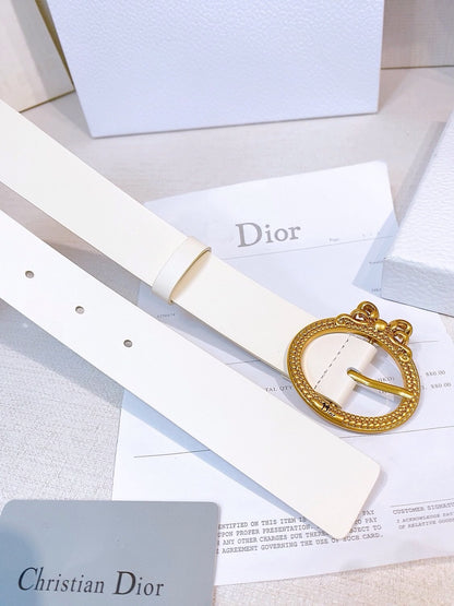 Dior Belt - White