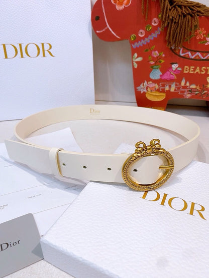 Dior Belt - White