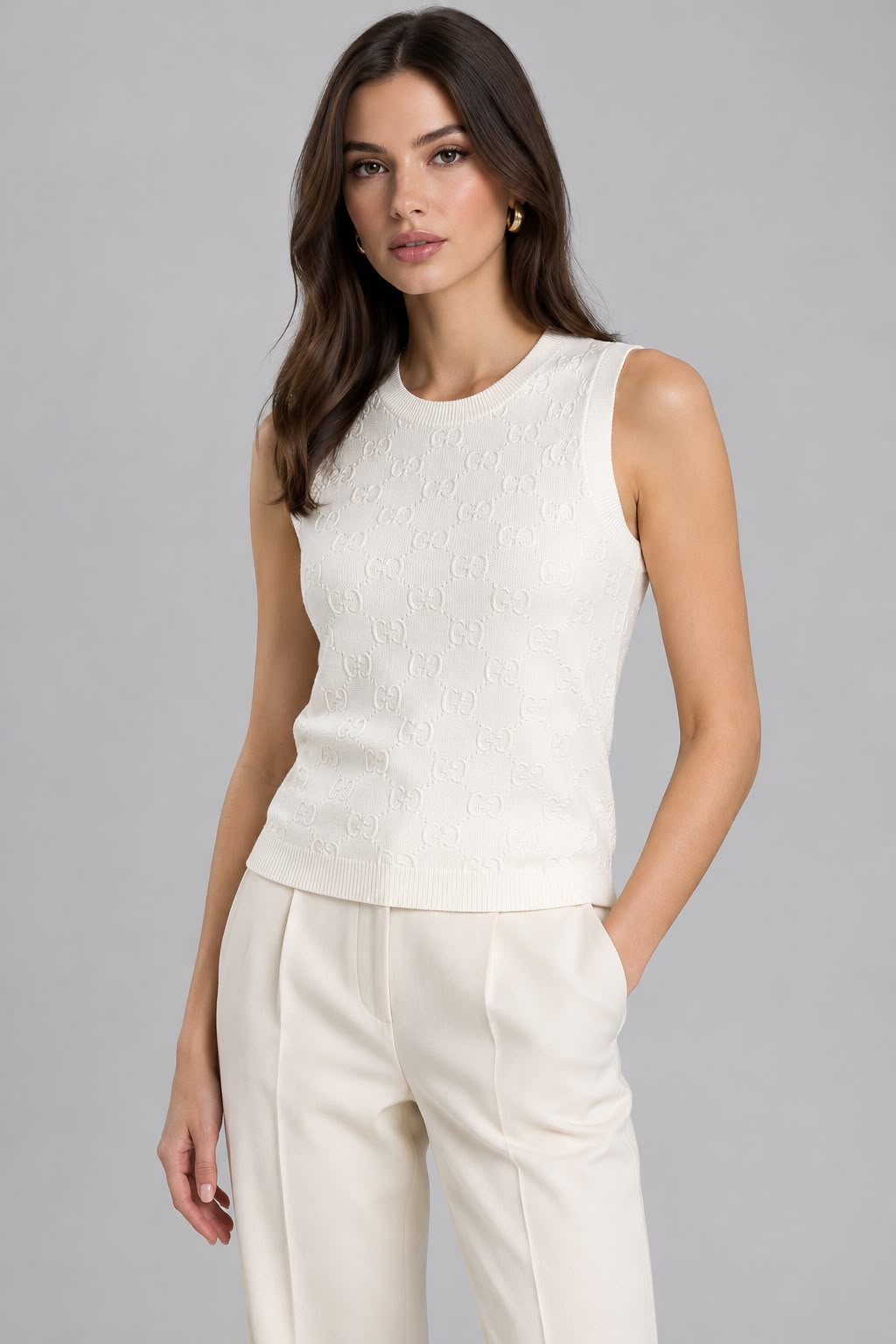 Gucci Knitted Top - White