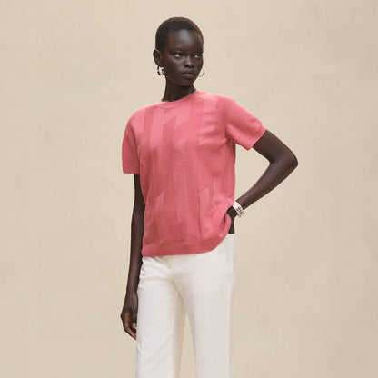 Hermès Knitted T-Shirt - Pink