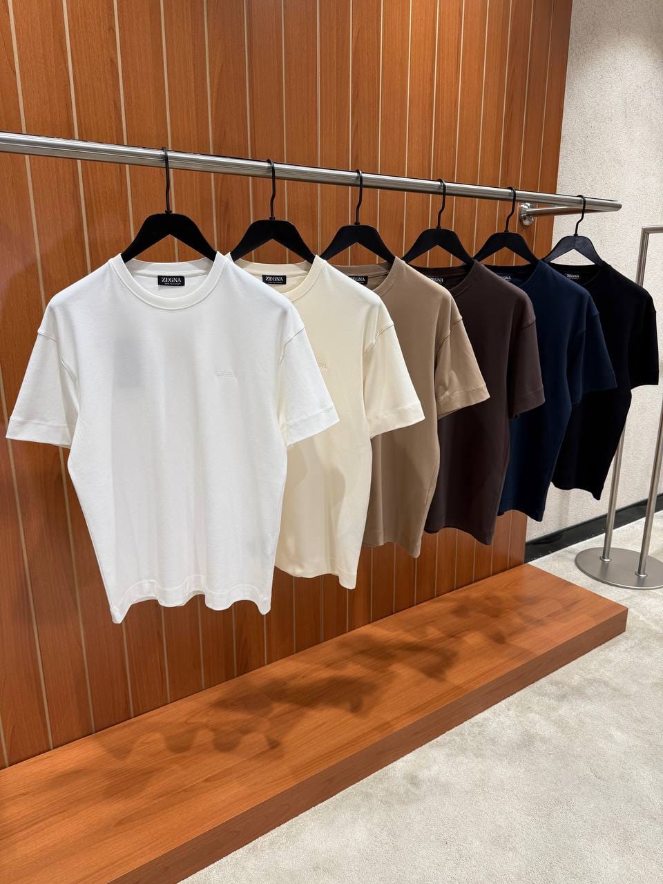 Zegna T-Shirt - White, Beige, Brown, Navy, Black