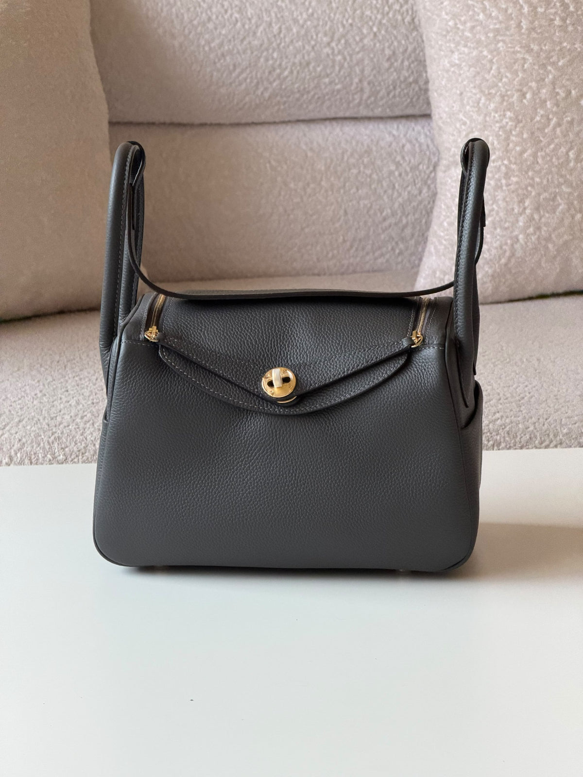 Hermès Lindy Shoulder Bag - Dark Grey