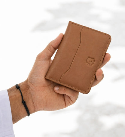 Louis Hilano Card Holder - Brown Embossed