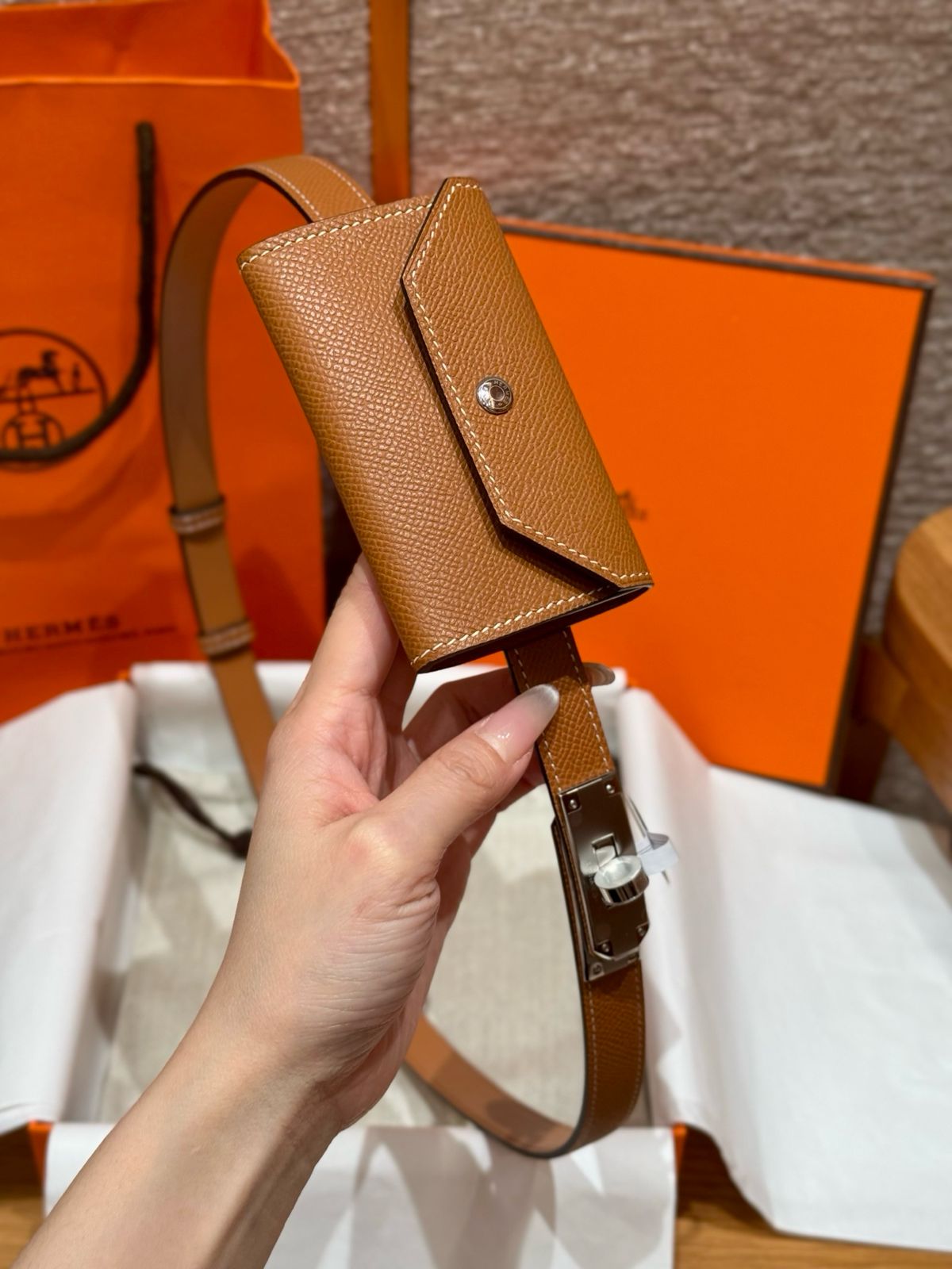 Hermès Pouch Belt - Brown