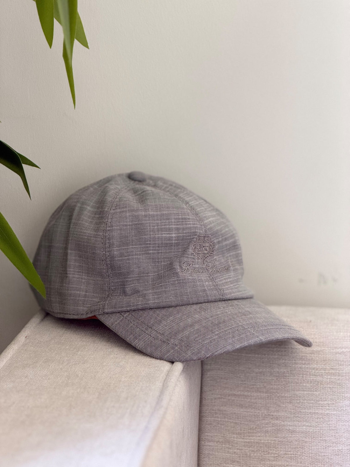 Loro Piana Woven-Pattern Cap - Grey
