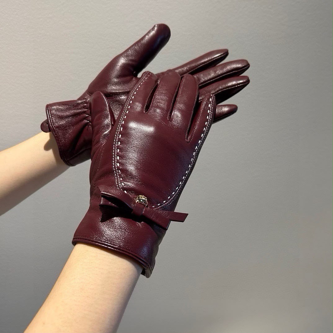 Chanel Gloves - Burgundy
