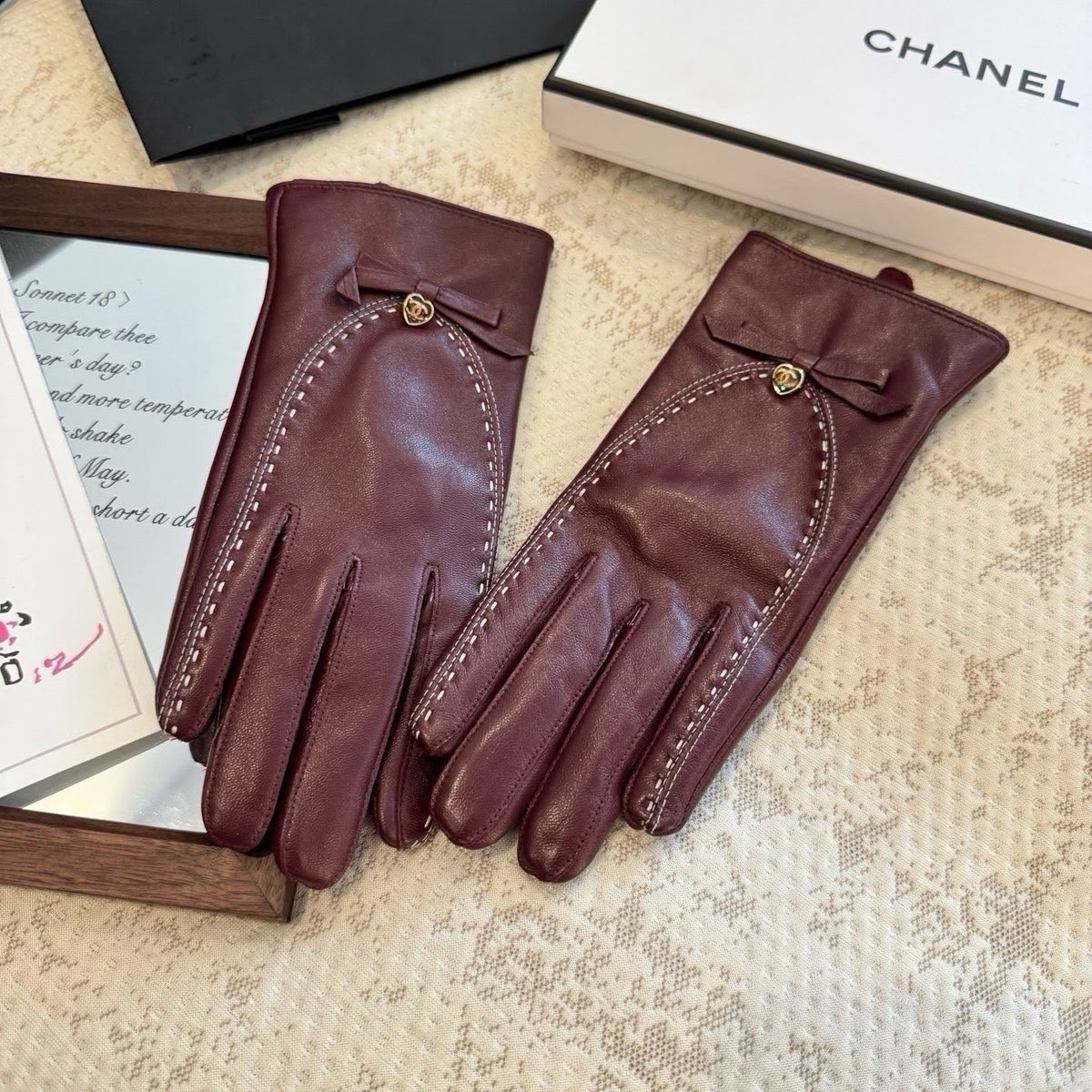 Chanel Gloves - Burgundy