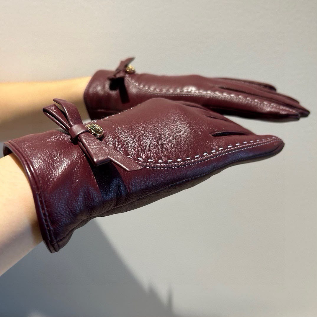 Chanel Gloves - Burgundy