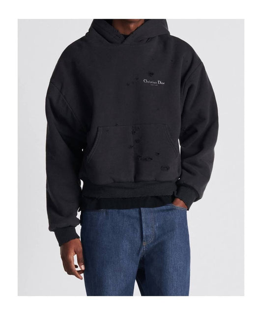 Christian Dior Hoodie Scattered Motif - Black