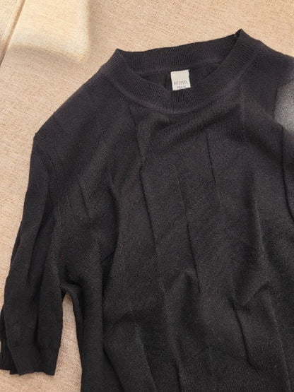Hermes Knitted T-Shirt - Black